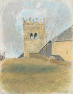 Belfry in Strazky by Ladislav Mednyanszky Oil Painting