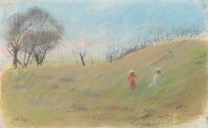 Deti na luke by Ladislav Mednyanszky Oil Painting