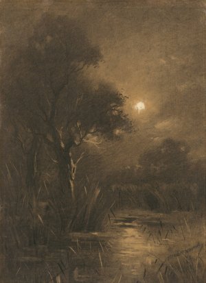 Evening Landscape by Ladislav Mednyanszky Oil Painting