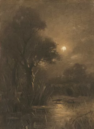 Evening Landscape by Ladislav Mednyanszky Oil Painting