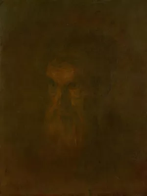 Head Study of an Old Man by Ladislav Mednyanszky Oil Painting