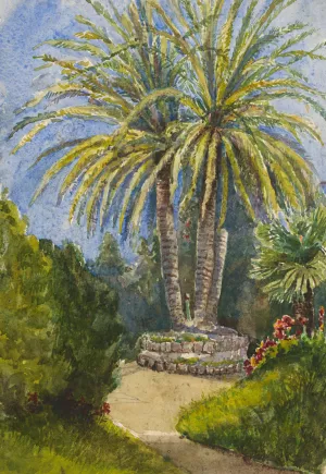 Italian Landscape by Ladislav Mednyanszky Oil Painting
