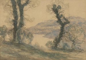 Landscape by Ladislav Mednyanszky Oil Painting