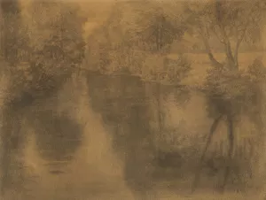 Nad riekou by Ladislav Mednyanszky Oil Painting