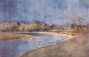Pohľad na Strazky by Ladislav Mednyanszky Oil Painting