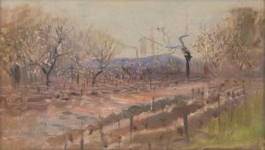 Spring landscape Oil painting by Ladislav Mednyanszky