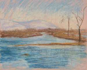 Winter Landscape Oil painting by Ladislav Mednyanszky