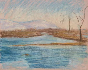 Winter Landscape by Ladislav Mednyanszky Oil Painting
