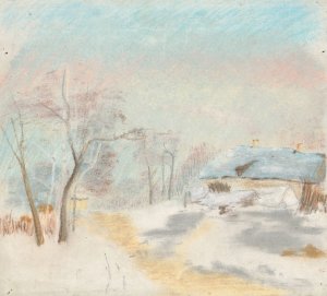 Winter Landscape by Ladislav Mednyanszky Oil Painting