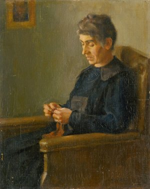 Afternoon by Ladislav Treskon Oil Painting