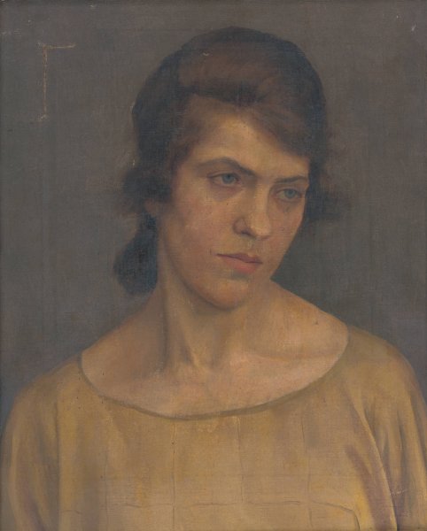 Main Product Photo of Portrait of a Woman  Painting by Ladislav Treskon