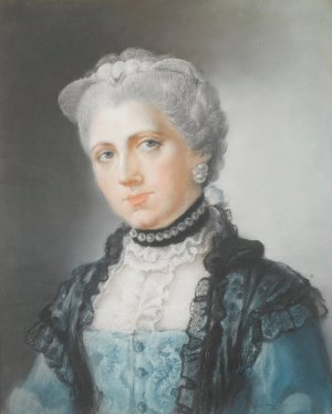 Portrait of Elizabeth, Countess of Waldegrave by Lady Diana Beauclerk Oil Painting