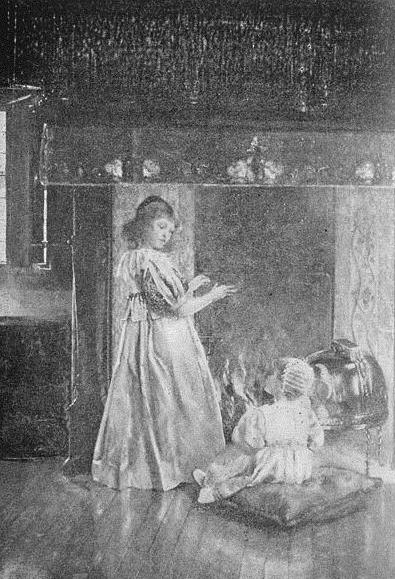 Main Product Photo of Fireside Fancies Painting by Laura Teresa Alma-Tadema