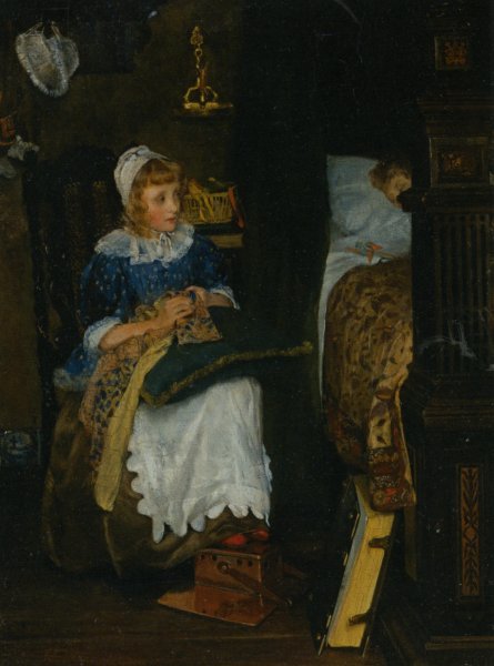Main Product Photo of In Good Hands Painting by Laura Teresa Alma-Tadema