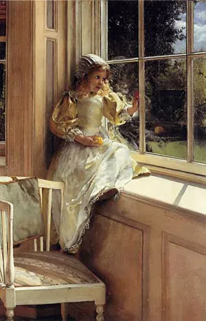 Sunshine by Laura Teresa Alma-Tadema Oil Painting