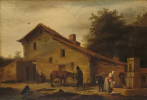 An Inn in the Neighborhood of Nantes Oil painting by Lambert Doomer