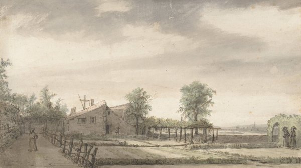 Tuin van de heremitage te Nantes  by Lambert Doomer - Hand-Painted Oil Painting Reproduction