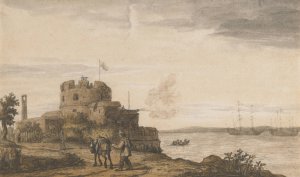 West Cowes Castle on the Isle of Wight by Lambert Doomer Oil Painting