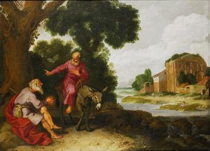 The Prophet of Bethel Meets the Man of God from Judah by Lambert Jacobsz Oil Painting