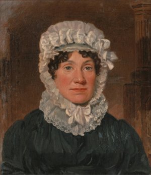 Portrait of Mrs. Ben Marshall by Lambert Marshall Oil Painting