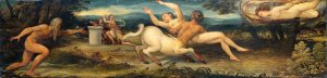 Nessus and Deianira by Lambert Sustris Oil Painting