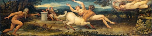 Nessus and Deianira  by Lambert Sustris - Hand-Painted Oil Painting Reproduction