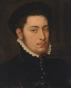 Portrait Of A Young Man Oil painting by Lambert Sustris