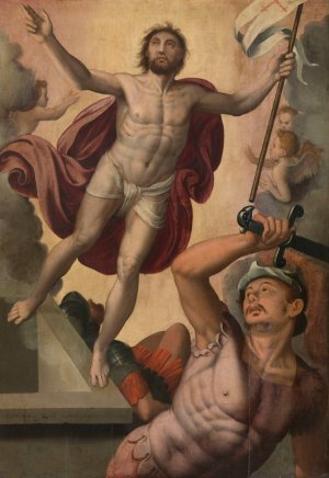 Resurrection of Christ by Lambert Van Noort Oil Painting