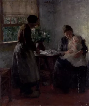 A Quiet Morning by Lammert Van Der Tonge Oil Painting