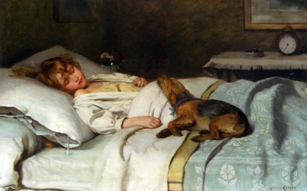 In the Land of Nod by Lance Calkin - Hand-Painted Oil Painting Reproduction