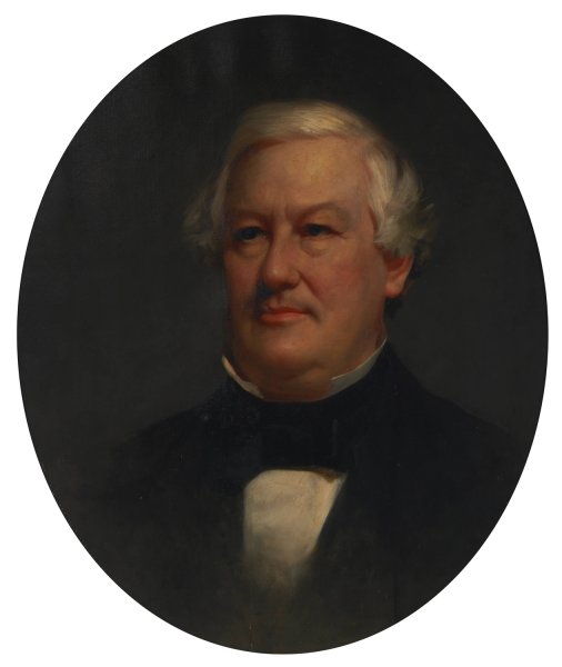 Portrait of Millard Fillmore   by Lars Gustaf Sellstedt - Hand-Painted Oil Painting Reproduction