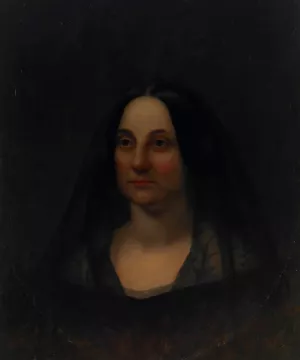 Portrait of Mrs. Millard Fillmore by Lars Gustaf Sellstedt Oil Painting