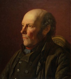 Swedish Peasant by Lars Hansen Oil Painting