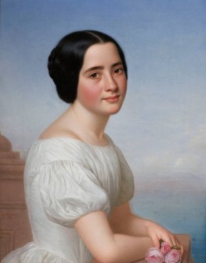 The Dean's Daughter by Lars Hansen Oil Painting