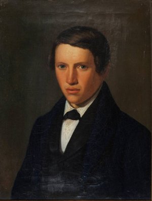 The Painter's Brother by Lars Hansen Oil Painting