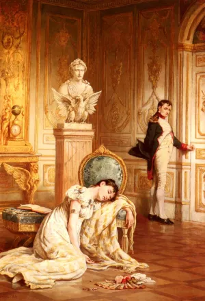 Napoleon's Farewell To Josephine by Laslett John Pott - Oil Painting Reproduction