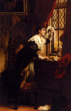The Beloved's Arrival by Laslett John Pott Oil Painting