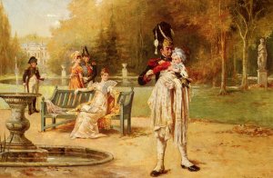 The King of Rome and His Nurse by Laslett John Pott Oil Painting