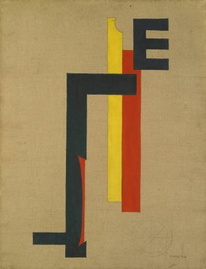 E-Bild by Laszlo Moholy-Nagy Oil Painting