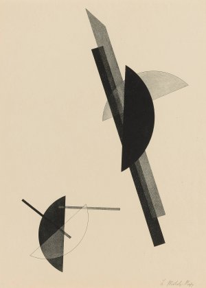 Kestnermappe; Komposition by Laszlo Moholy-Nagy Oil Painting