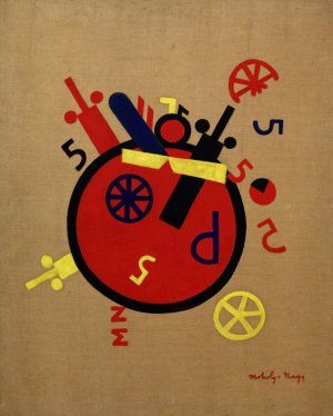 la grande macchina delle emozioni by Laszlo Moholy-Nagy Oil Painting