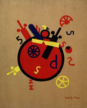 la grande macchina delle emozioni by Laszlo Moholy-Nagy Oil Painting