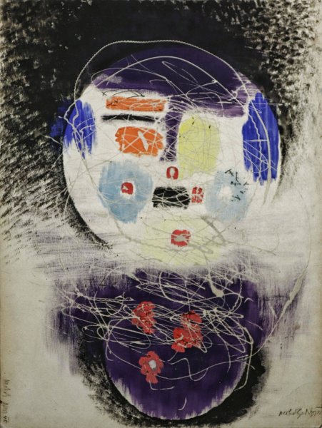 Main Product Photo of Space Construction  Painting by Laszlo Moholy-Nagy