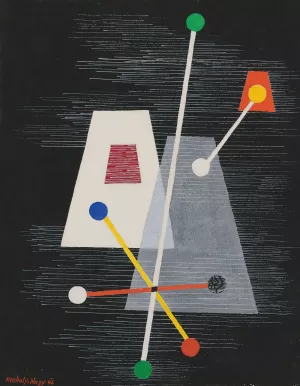 Truncated Pyramids Oil painting by Laszlo Moholy-Nagy