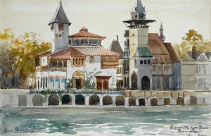 Exposition de 1900, le pavillon de la Roumanie by Laure Brouardel Oil Painting