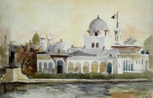 Exposition de 1900, le pavillon de la Turquie by Laure Brouardel Oil Painting