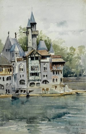 Exposition de 1900, le Vieux Paris by Laure Brouardel Oil Painting