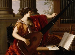 Allegory of Music by Laurent De La Hyre Oil Painting