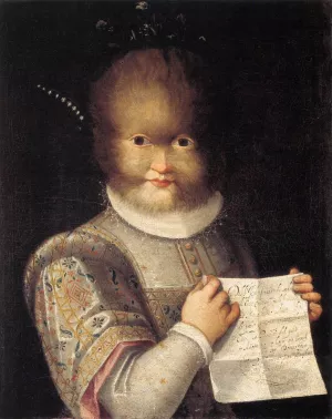 Portrait of Antonietta Gonzalez Oil painting by Lavinia Fontana