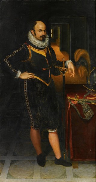 Main Product Photo of Ritratto Di Gentiluomo In Arme Painting by Lavinia Fontana